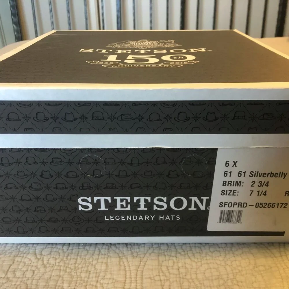 Stetson Open Road 6X Silverbelly Size 7 1/4 - Picture 9 of 10